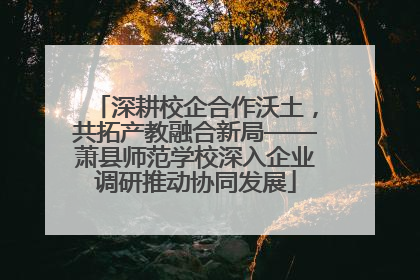 深耕校企合作沃土，共拓产教融合新局——萧县师范学校深入企业调研推动协同发展