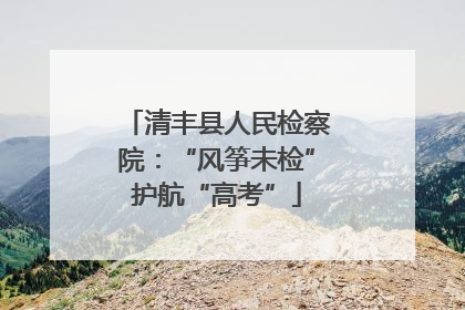 清丰县人民检察院：“风筝未检”护航“高考”