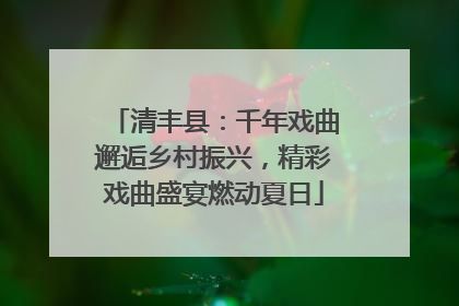 清丰县：千年戏曲邂逅乡村振兴，精彩戏曲盛宴燃动夏日