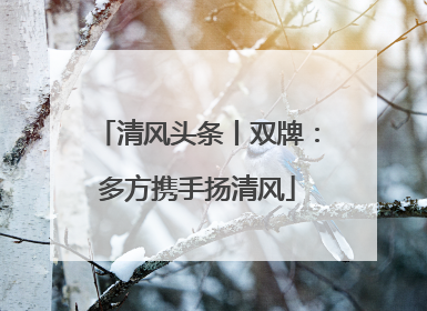 清风头条丨双牌：多方携手扬清风