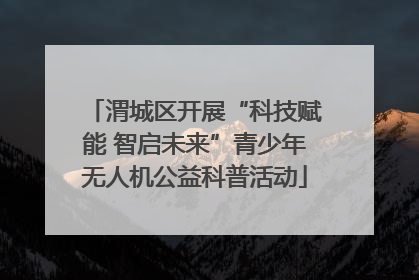 渭城区开展“科技赋能 智启未来”青少年无人机公益科普活动