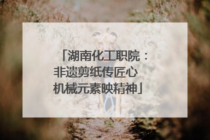 湖南化工职院：非遗剪纸传匠心 机械元素映精神