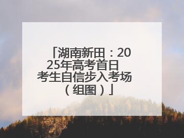 湖南新田：2025年高考首日 考生自信步入考场（组图）