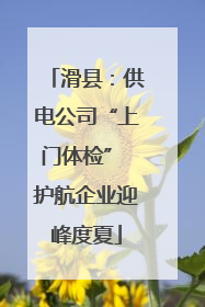 滑县：供电公司“上门体检” 护航企业迎峰度夏