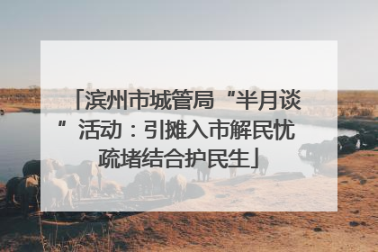 滨州市城管局“半月谈”活动：引摊入市解民忧 疏堵结合护民生
