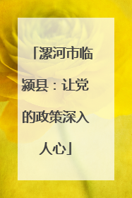漯河市临颍县：让党的政策深入人心