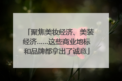 聚焦美妆经济、美装经济……这些商业地标和品牌都拿出了诚意