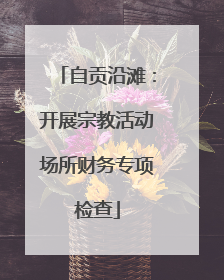 自贡沿滩：开展宗教活动场所财务专项检查