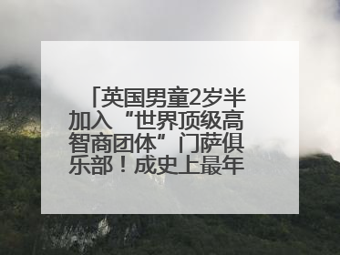 英国男童2岁半加入“世界顶级高智商团体”门萨俱乐部！成史上最年轻男性会员