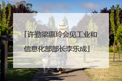 许勤梁惠玲会见工业和信息化部部长李乐成