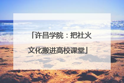 许昌学院：把社火文化搬进高校课堂