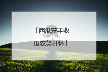 西瓜获丰收 瓜农笑开怀