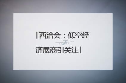 西洽会：低空经济展商引关注