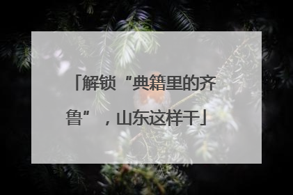 解锁“典籍里的齐鲁”，山东这样干