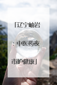 辽宁岫岩：中医药夜市护健康