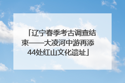 辽宁春季考古调查结束——大凌河中游再添44处红山文化遗址