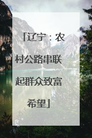 辽宁：农村公路串联起群众致富希望