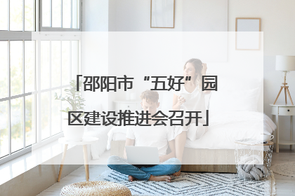 邵阳市“五好”园区建设推进会召开