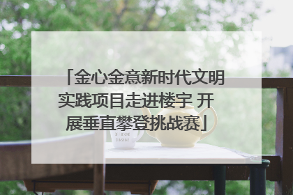 金心金意新时代文明实践项目走进楼宇 开展垂直攀登挑战赛