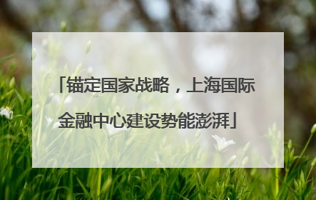 锚定国家战略，上海国际金融中心建设势能澎湃