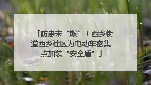 防患未“燃”！西乡街道西乡社区为电动车密集点加装“安全盾”