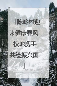 陈岭村迎来健康春风 校地携手共绘振兴图