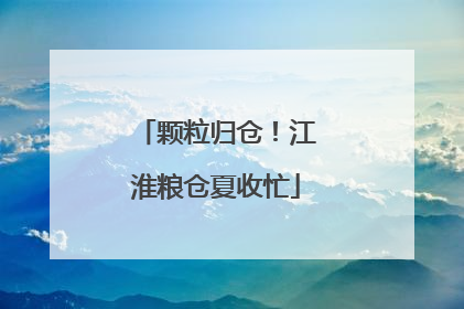 颗粒归仓！江淮粮仓夏收忙