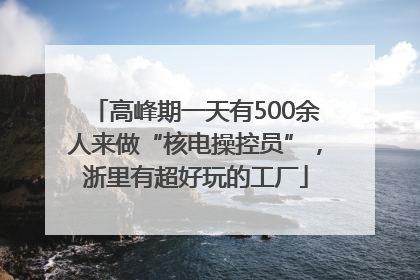 高峰期一天有500余人来做“核电操控员”，浙里有超好玩的工厂
