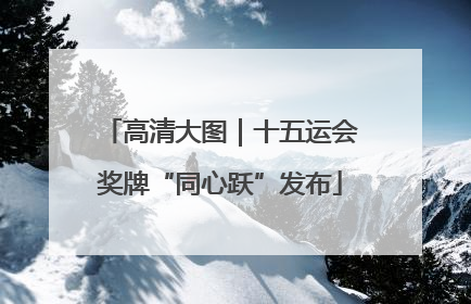 高清大图｜十五运会奖牌“同心跃”发布