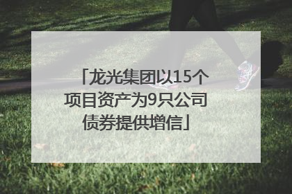 龙光集团以15个项目资产为9只公司债券提供增信