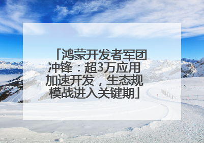 鸿蒙开发者军团冲锋：超3万应用加速开发，生态规模战进入关键期