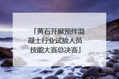 黄石开展预拌混凝土行业试验人员技能大赛总决赛