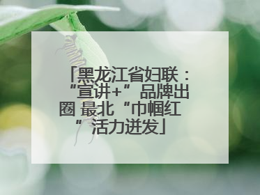 黑龙江省妇联：“宣讲+”品牌出圈 最北“巾帼红”活力迸发