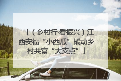 （乡村行·看振兴）江西安福“小西瓜”撬动乡村共富“大支点”