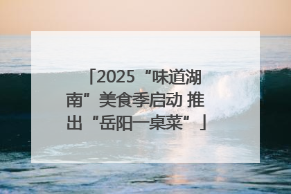 2025“味道湖南”美食季启动 推出“岳阳一桌菜”