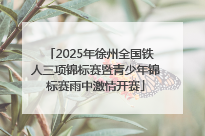 2025年徐州全国铁人三项锦标赛暨青少年锦标赛雨中激情开赛
