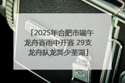 2025年合肥市端午龙舟赛雨中开赛 29支龙舟队龙舞少荃湖