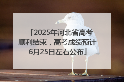 2025年河北省高考顺利结束，高考成绩预计6月25日左右公布