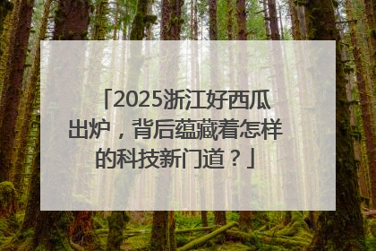 2025浙江好西瓜出炉，背后蕴藏着怎样的科技新门道？