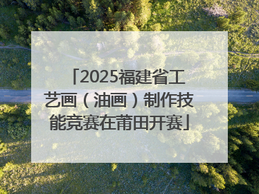 2025福建省工艺画（油画）制作技能竞赛在莆田开赛