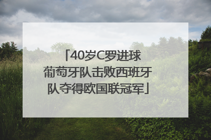 40岁C罗进球 葡萄牙队击败西班牙队夺得欧国联冠军