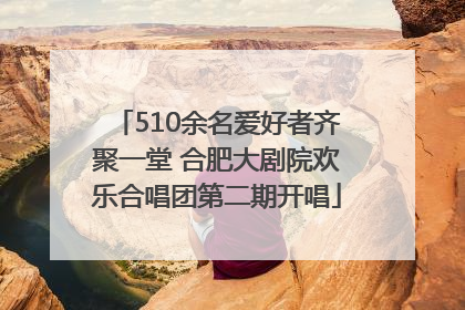 510余名爱好者齐聚一堂 合肥大剧院欢乐合唱团第二期开唱