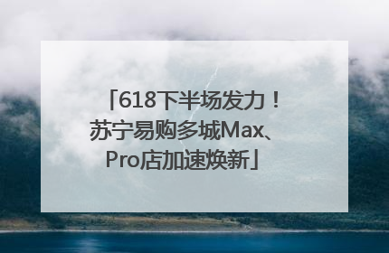 618下半场发力！苏宁易购多城Max、Pro店加速焕新