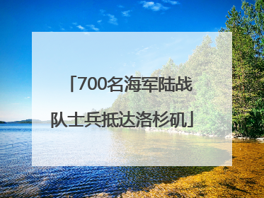 700名海军陆战队士兵抵达洛杉矶