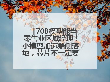 70B模型能当零售业区域经理！小模型加速端侧落地，芯片不一定要GPU